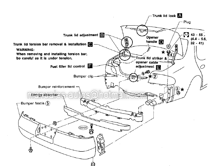 Manual De Reparacion Nissan Altima 1994 1995 1996 defensas