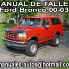 Ford Bronco manual de taller 2000 al 2003