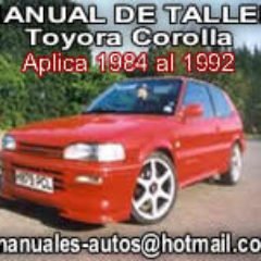 Manual de Taller toyota corolla 1990